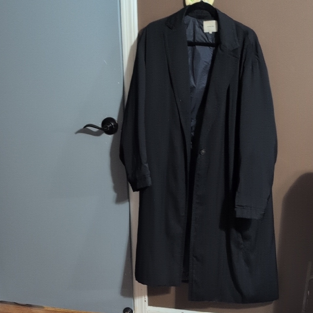 Vince Men's Black Trench Coat